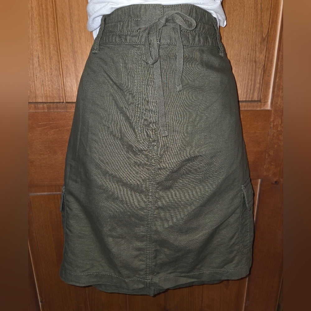 Ann Taylor Khaki‎ A-Line Skirt